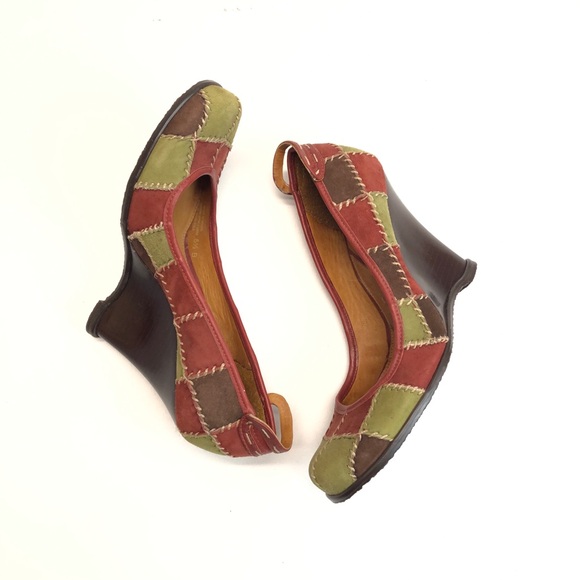 Vintage Y2K Vince Camuto Patchwork Platforms - Picture 5 of 8